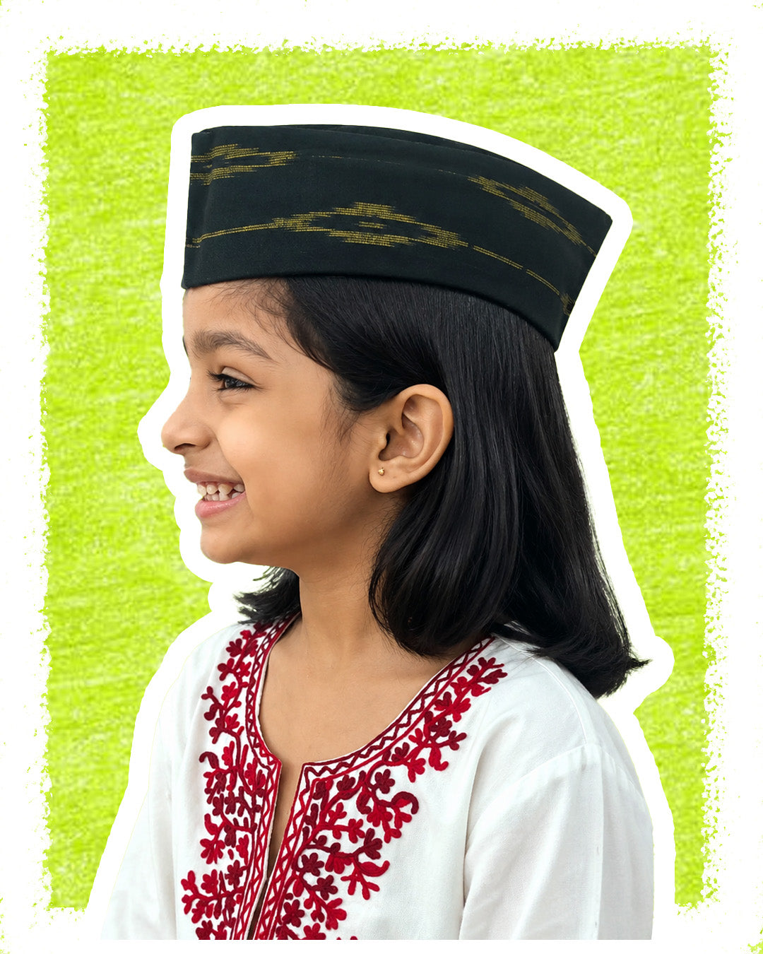 Kids Kaali Peeli Bhatopi (Black and Yellow)