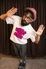 Majhyashi Nit Bolaycha Oversized T-shirt  (Retro Pop Edition)